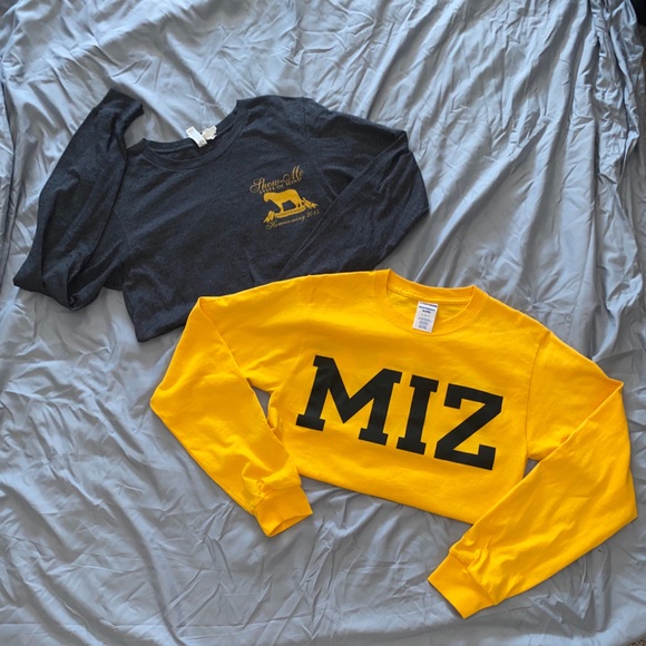 Tops - University of Missouri Mizzou long sleeve T-shirts